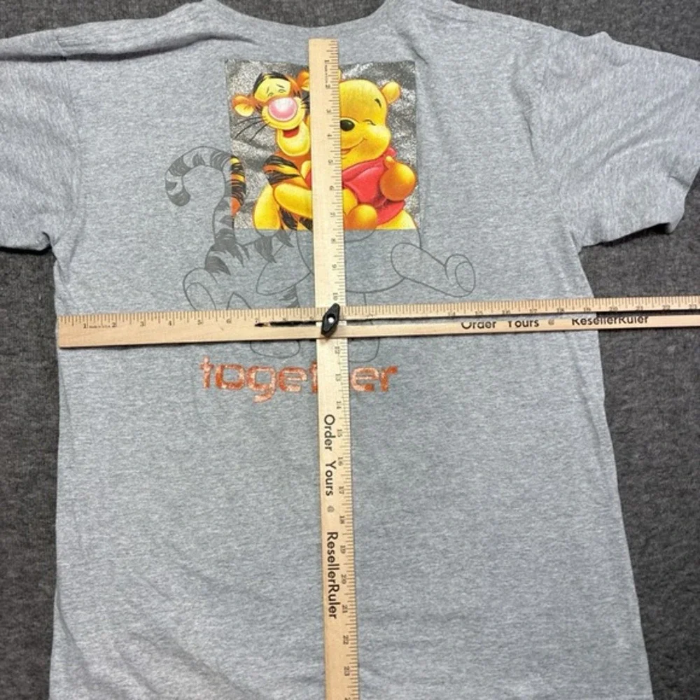 Vintage Disney Winnie‎ The Pooh Tigger Bouncing Away T Shirt Womens Large Gray